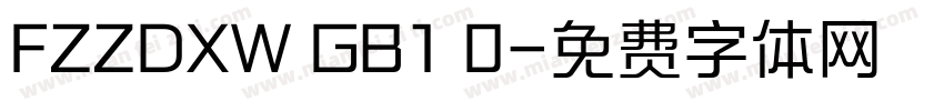 FZZDXW GB1 0字体转换